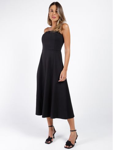 Vestido Evasê Feminino PRETO