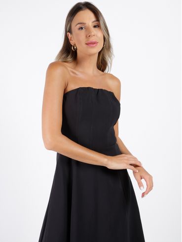 Vestido Evasê Feminino PRETO
