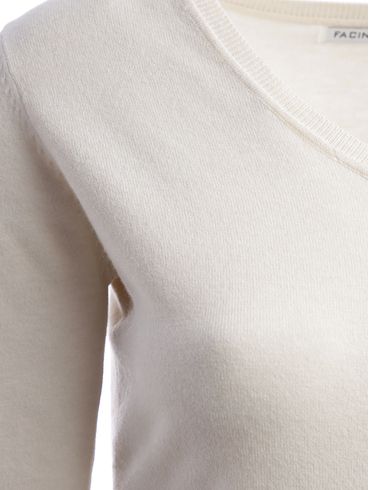 Blusa Modal Manga Longa Feminina OFF WHITE
