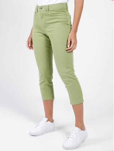 Calça Sarja Cropped Feminina VERDE