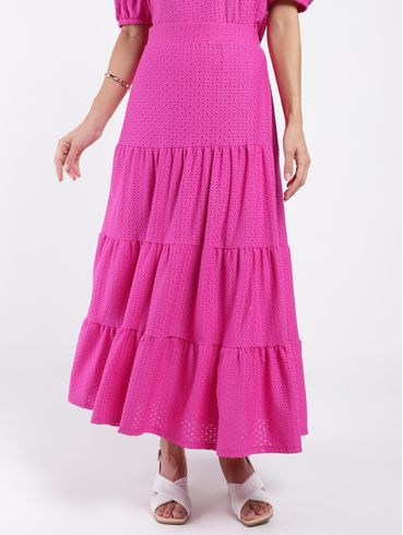 Saia Longa Autentique Feminina PINK