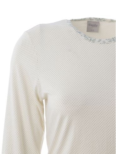 Pijama Longo Feminino OFF WHITE