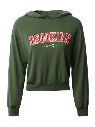 Blusa Manga Longa com Capuz Feminina VERDE