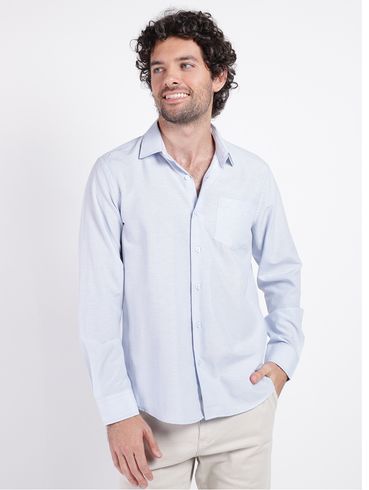Camisa Manga Longa Masculina AZUL CLARO
