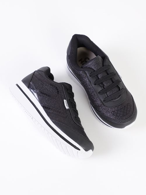 Tênis Juvenil Para Menina - PRETO