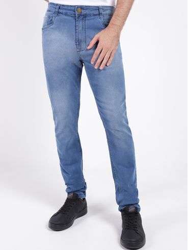 Calça Jeans Reta Masculina AZUL