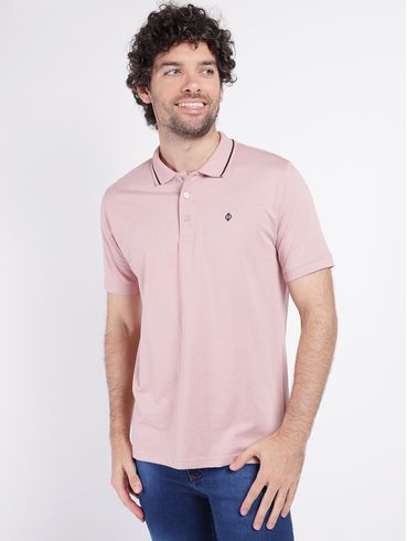 Polo Manga Curta Masculina ROSA