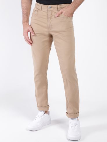 Calça Slim Masculina CAQUI