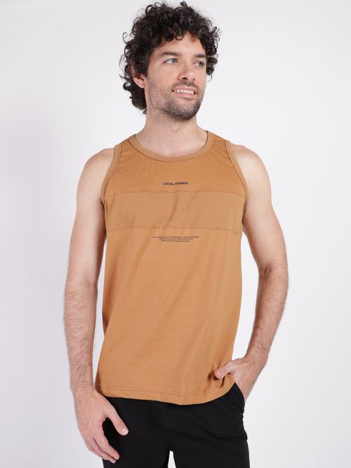 Camiseta Regata Masculina CARAMELO