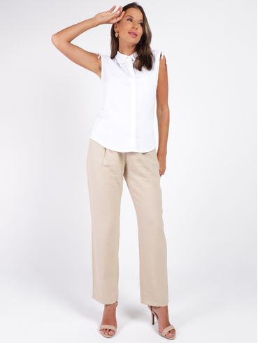 Camisa Regata Autentique Feminina OFF WHITE