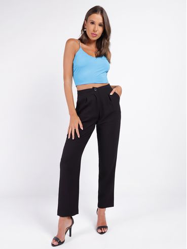 Top Cropped Eagle Rock Feminino AZUL