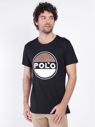 Camiseta Manga Curta Masculina PRETO/PRETO