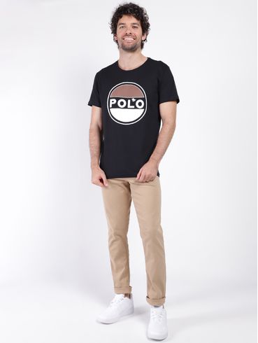 Camiseta Manga Curta Masculina PRETO/PRETO