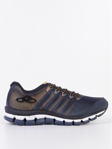 Tênis Esportivo Olympikus Dynamic Masculino Azul Marinho/Dourado