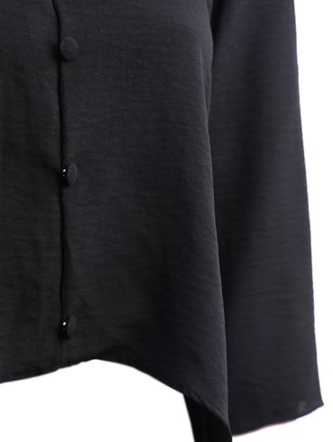 Blusa Manga 3/4 Mullet Feminina PRETO