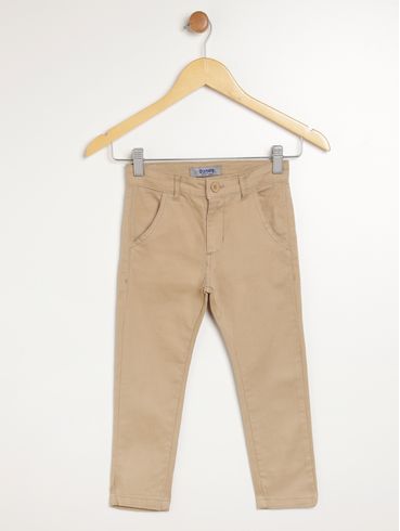 Calça Sarja Infantil Para Menino - CAQUI