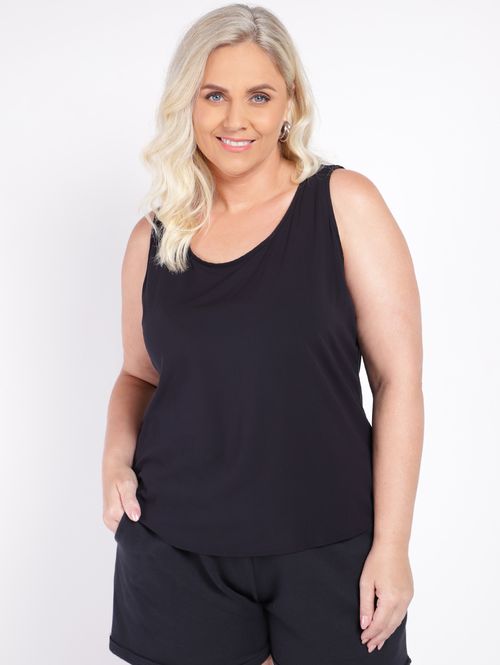 Blusa Habana Plus Size Feminina PRETO