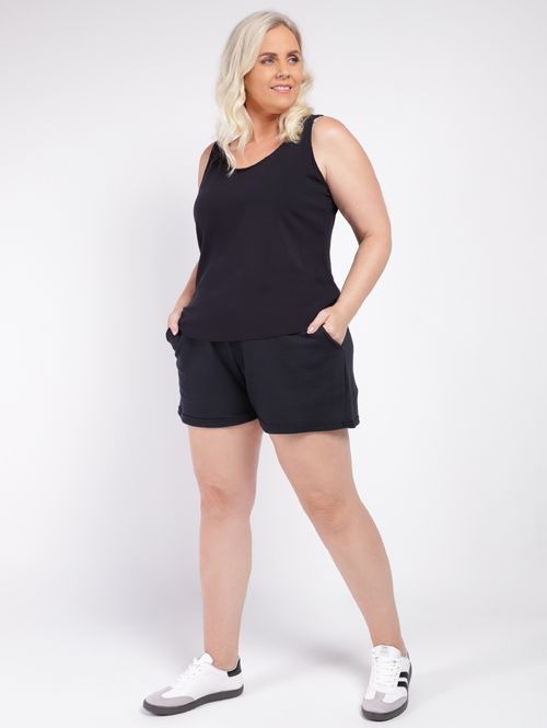 Blusa Habana Plus Size Feminina PRETO