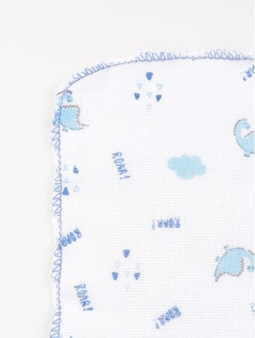 Kit de Babetes Estampados Infantil Para Bebê - Azul
