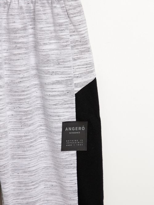 Calça Jogger Moletom Infantil Para Menino - MESCLA