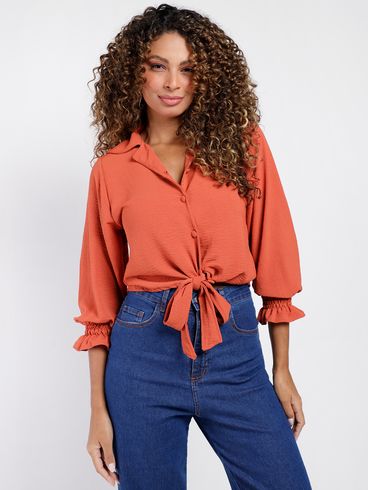 Camisa Feminina MARROM