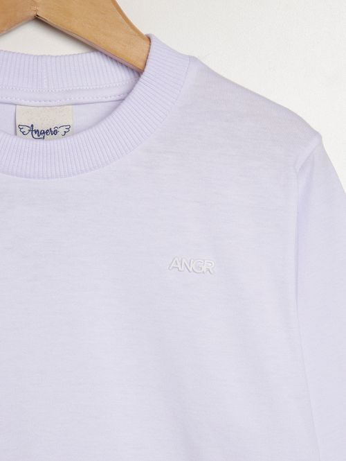 Camiseta Manga Longa Infantil Para Menino - BRANCO