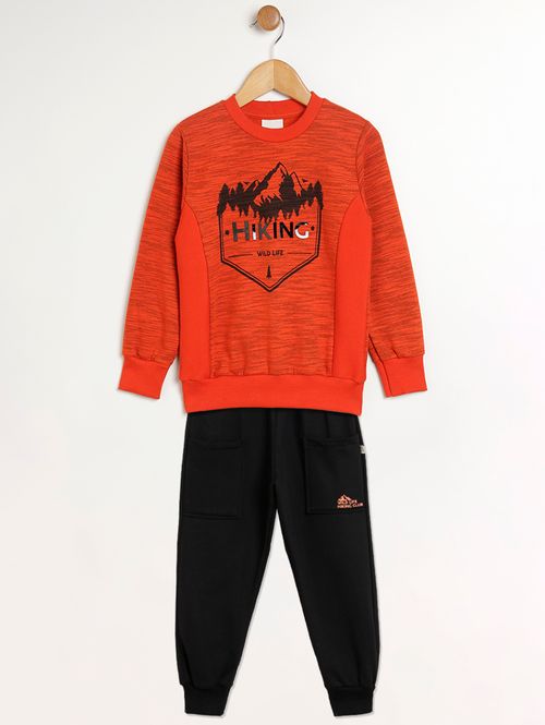 Conjunto Longo Infantil Para Menino - VERMELHO