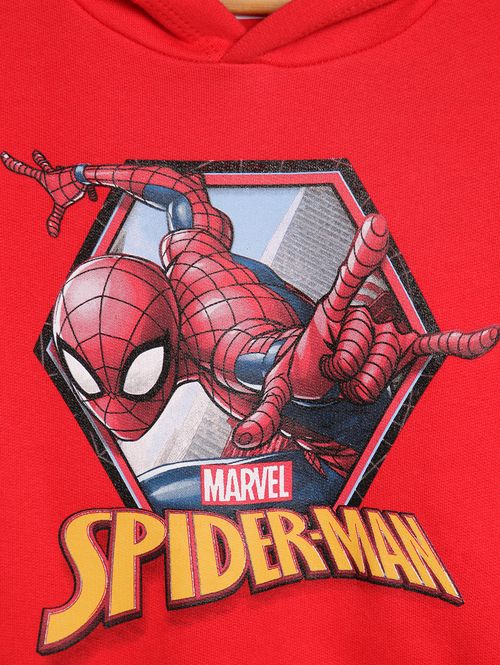 Moletom com Capuz Infantil Para Menino - VERMELHO