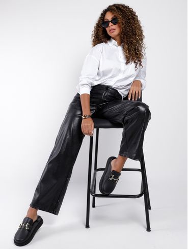 Calça Pu Eagle Rock Feminina PRETO