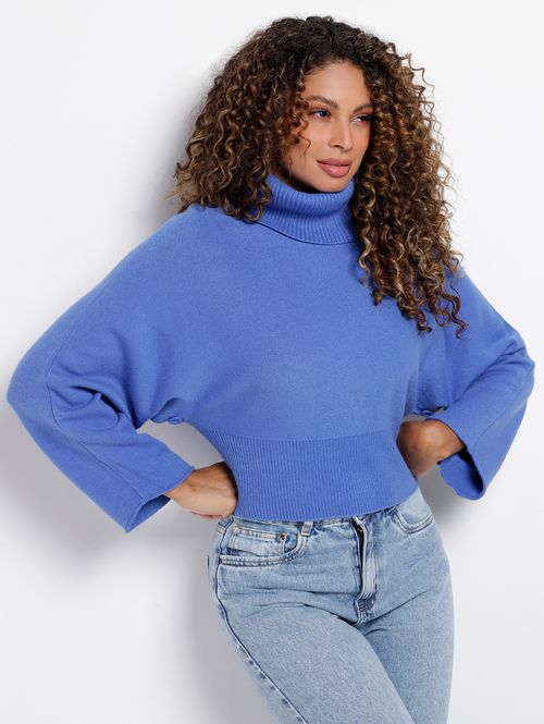 Blusão de Tricot Autentique Feminino AZUL