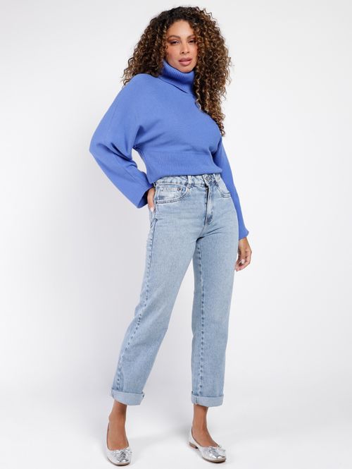 Blusão de Tricot Autentique Feminino AZUL