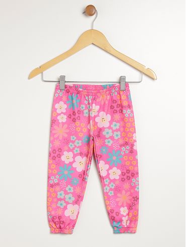 Calça Moletom Cativa Infatil Para Menina - PINK