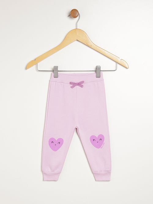 Calça Moletom Infantil Para Bebê- LILAS