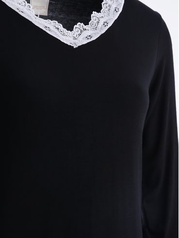 Pijama Longo Feminino PRETO