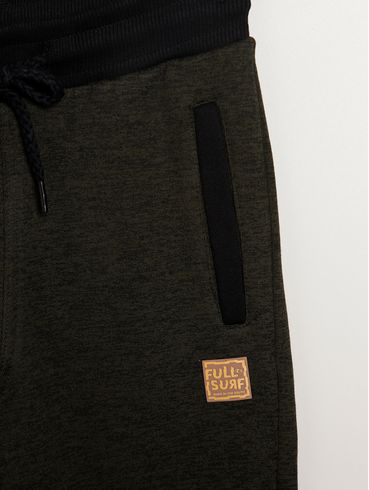 Calça Moletom Juvenil Para Menino - VERDE