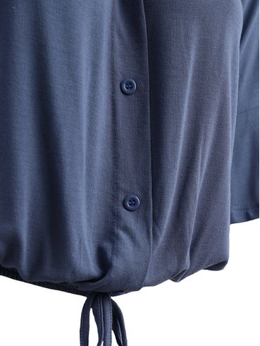 Blusa Manga 3/4 Ciganinha Feminina AZUL