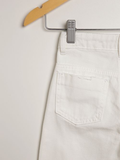 Calça Sarja Infantil Para Menina - OFF WHITE