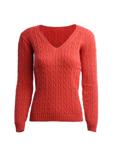 Suéter de Tricot Feminino LARANJA