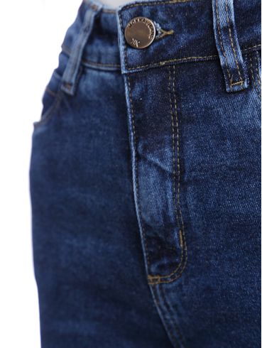 Calça Jeans Reta Mokkai Feminina AZUL