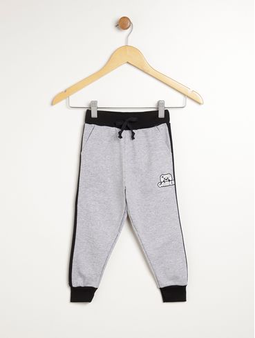 Calça Jogger Moletom Infantil Para Menino - MESCLA