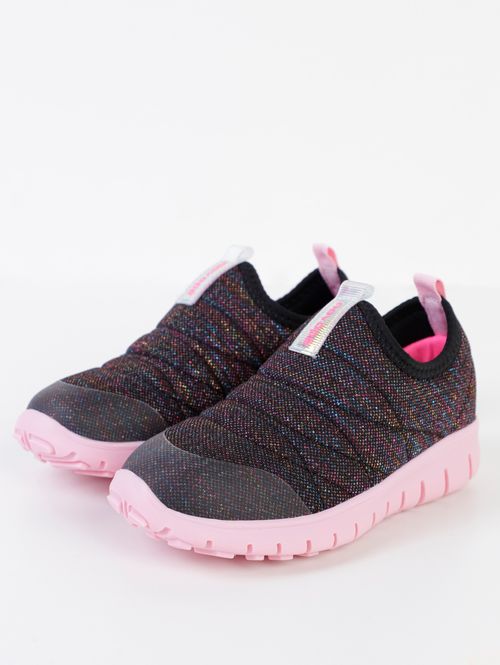 Tênis Juvenil Para Menina - PRETO/ROSA CLARO