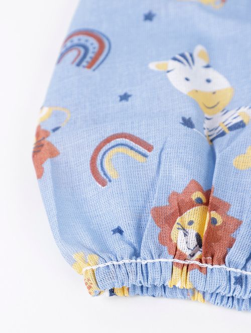 Jogo de Lençol Infantil Para Berço - AZUL