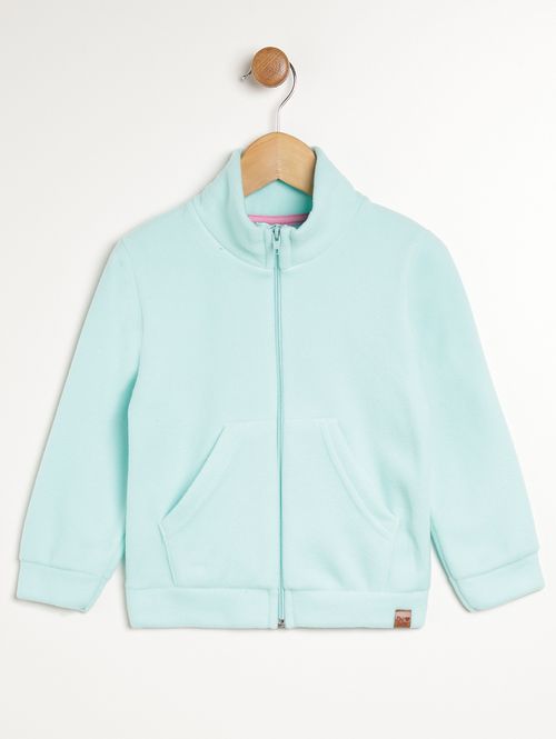 Jaqueta Moletom Infantil Para Menina - AZUL