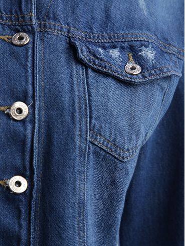 Jaqueta Jeans Pisom Feminina AZUL