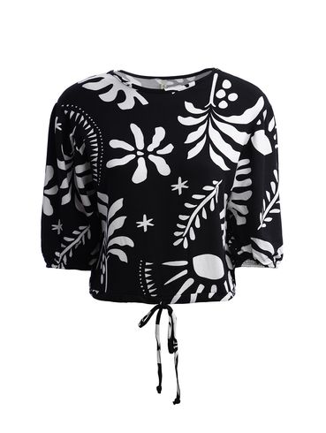Blusa Manga 3/4 Feminina PRETO