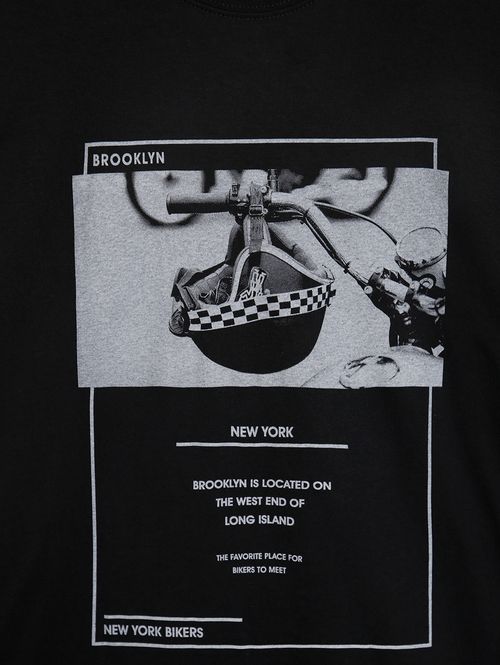 Camiseta Manga Longa Plus Size Masculina PRETO