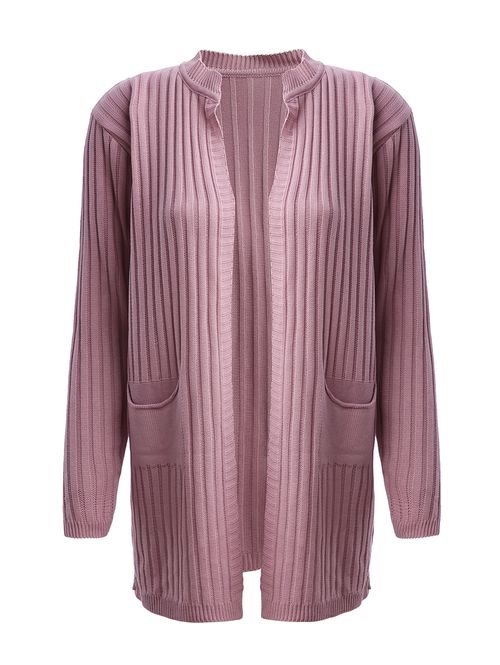 Cardigan de Tricot Alongado Cativa Feminino ROSA