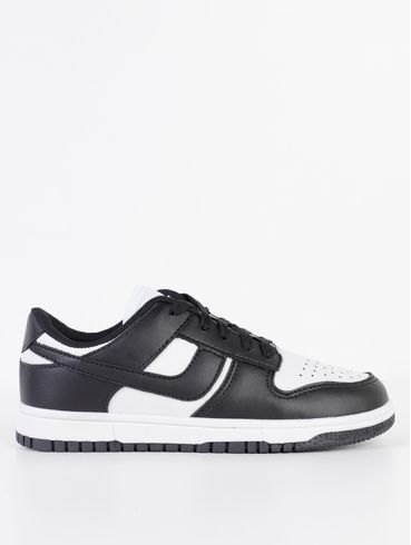 Tênis Juvenil Para Menino - BRANCO/PRETO