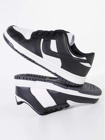 Tênis Juvenil Para Menino - BRANCO/PRETO