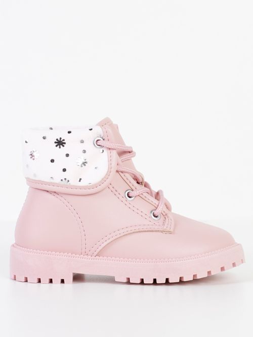Bota Molekinha Infantil Para Bebê Menina - ROSA CLARO
